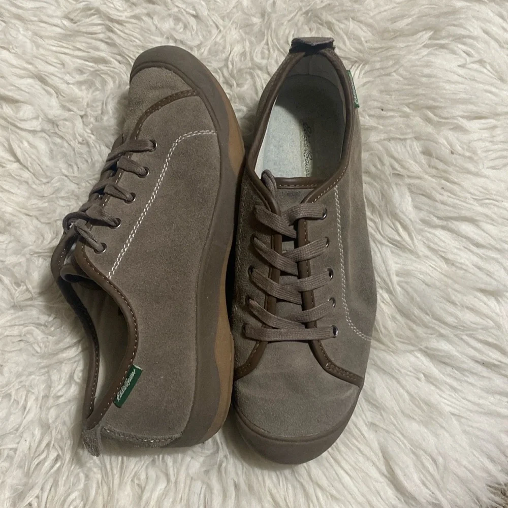 Eddie Bauer Women's Henderson Pine Suede Leather Walking Casual Shoes Size 7.5 M